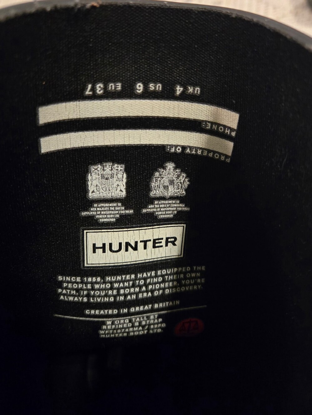 Hunter Matte Black Knee-High Rain Boots - Picture 6 of 6